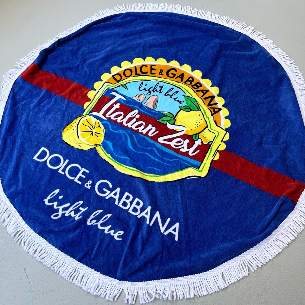 Dolce & Gabbana Light Blue Italian Zest Circle Towel